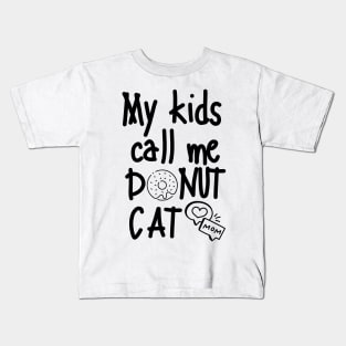 Enter Donut Cat Mom Kids T-Shirt